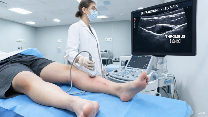 “看看,大腿、小腿、胯部、腹部全都是栓子,静脉快堵死了”